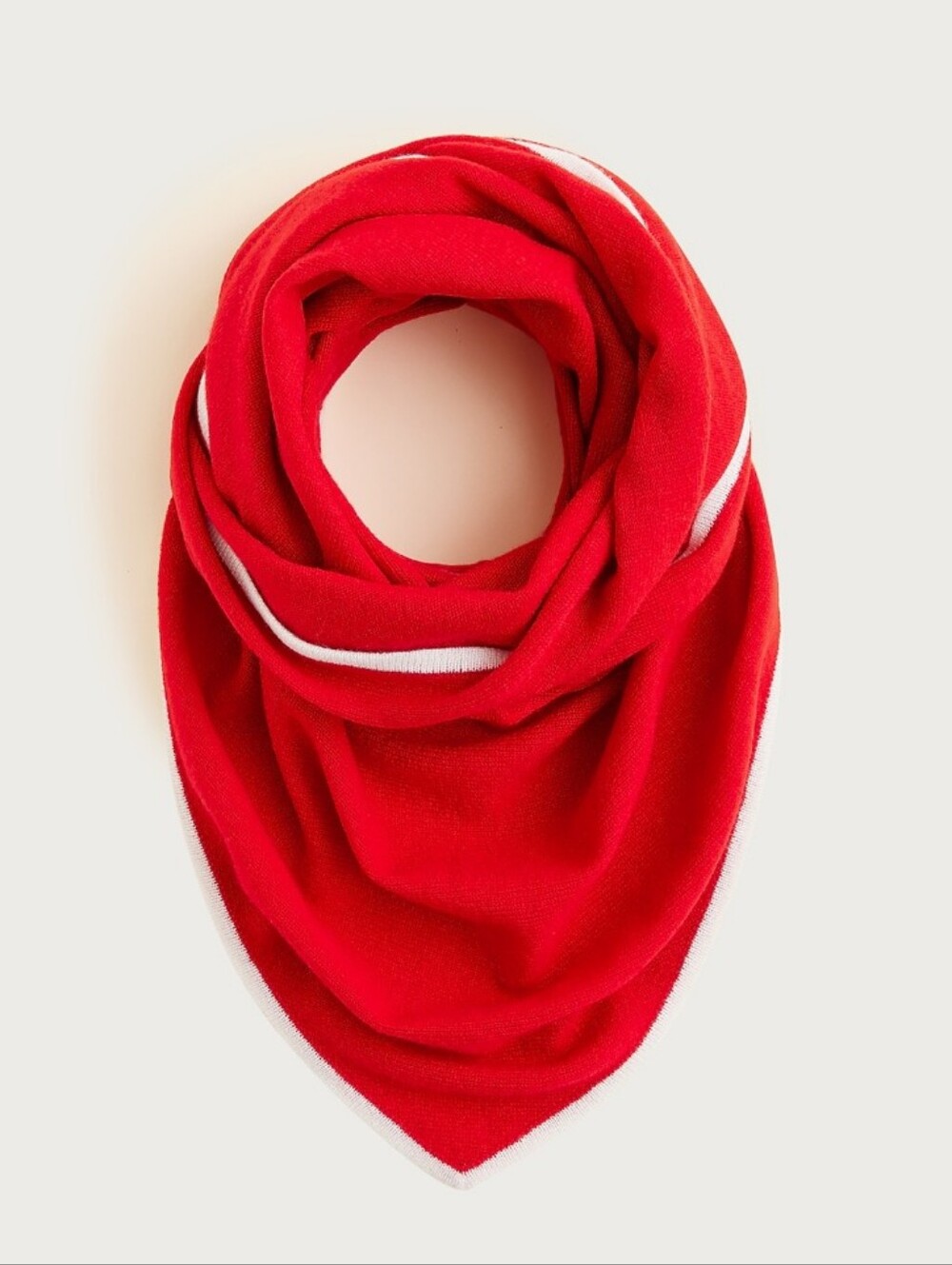 J Crew Tipped wool-cashmere blend bandana CQ174